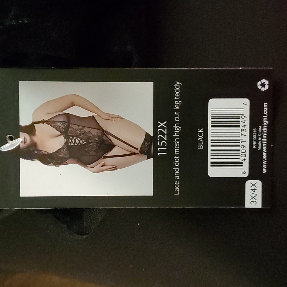 Women Plus Size High Cut Leg Teddy